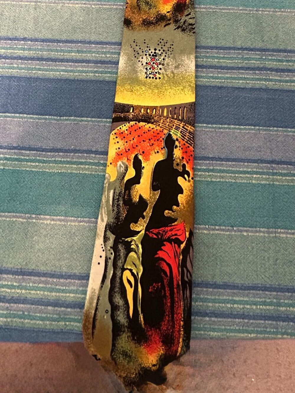 Vintage RM Style Silk Tie: Salvador Dalí's "The Hallucinogenic Toreador"